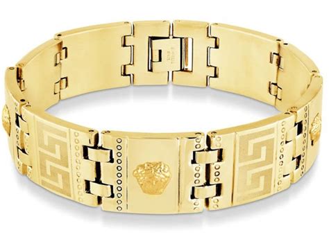 bracelet versace or 18k homme|Versace Bracelets for Men .